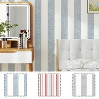 Self-adhesive striped wall stickers simple Scandinavian style living room bedroom background wall decoration stickers waterproof