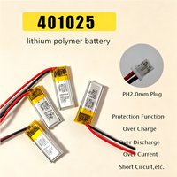 401025 Rechargeable polymer lithium battery 3.7V 70mAh lipo for Voice Recorder Handheld Fan Selfie Stick Bluetooth headset Toys