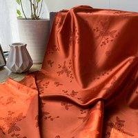 L100cm X W150cm Hanfu Jacquard Satin Silk Like Fabric Qipao Long Robe Top Multi Color Fashion Elegant DIY Home Sewing Material