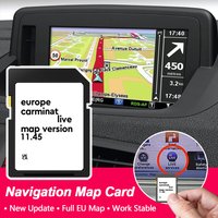 Navigation SD Card Update 2025 Carminat Live Map Versions 11.45 for Renault Megane Clio Laguna 2011-2013 UK Europe Sat Navi Card