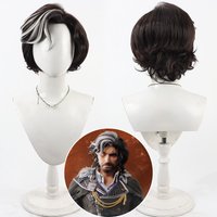 Game Clair Obscur: Expedition 33 Verso Cosplay Wig Halloween Carnival Party Prop Synthetic Hair Heat Resistant Fiber + Wig Cap