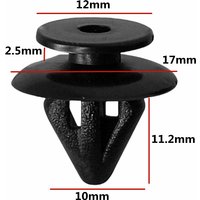 20Pcs For 10mm Hole Auto Door Trim Panel Retainer Clips Plastic Car Trunk Rivet Fastener Clip D25