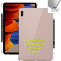 TPU Clear with Pen Slot Tablet Case for Samsung Galaxy Tab S11 Ultra S7 S8 S9 + S10 Lite FE Plus 2025 A11 A9 A8 A7 S6 Lite Cover