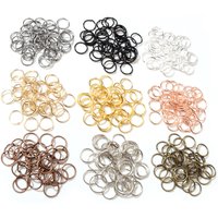 200pcs/Lot 3/4/5/6/7/8/10mm Metal DIY Jewelry Findings Open Single Loops Jump Rings & Split Ring for jewelry making