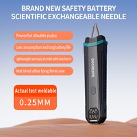 Docreate HU-10CL 800A Ręczna Zgrzewarka Punktowa z Podwójnym Impulsem do Zgrzewania Baterii, do Pasków Niklowych o Grubości 0,1-0,25 mm, Wyświetlacz LCD