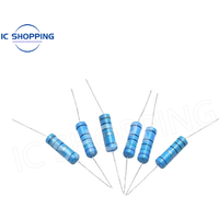 20PCS 2W metal film resistor 1% five-color ring power resistor 0.1~1M 2 4.7 10R 47 100 220 360 470 1K 2.2K 10K 22K 4.7K 100K Ohm