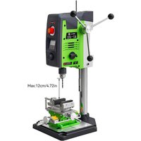Allsome BG-518801 + BG-6369 perceuse à paillasse 6 vitesses 800W avec ensemble combiné d'étau de précision de perçage de fraisage 2 en 1