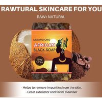African Black Soap Body Cleansing Soap, Facial Cleansing Bath Soap, Essential Oil Handmade Soap, Smooth Rough Skin
