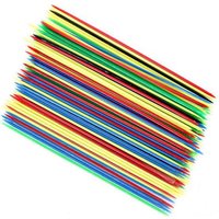 150PCS Classic Plastic Pick Up Sticks Traditional Game Family Fun Present Math Counting Classroom Supplies for Students