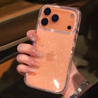 Luxury Glitter Bling Transparent Case For iPhone 17 Pro Max 17 Air 11 12 13 14 15 16 Pro Max X XR XS 7 8 Shockproof TPU Cover