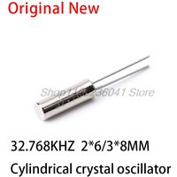 10pcs 32.768KHz 32.768 KHZ 32.768K Frequency Resonator Oscillator Quartz Crystal Cylender 2*6mm 2x6mm 2mmx6mm 2mm*6mm 3*8MM