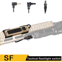 Tactical Recon Light Remote Button, SF M300 M600 X400 Light PEQ Dual Function Pressure Switch,