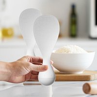 Non-Stick Rice Spoon with Anti-Stick Granules, Easy Clean Kitchen Utensil Stands Upright, Scratch-Free