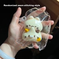Cute Three Flower Kitten Squeeze Toys Creamy Texture Sewn Edge Design Super Soft And Slow Rebound Creative Decompression Toy
