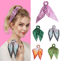 Japanese Anime Nezuko Kamado Cosplay Accessories Prop for Women Shinobu Kocho Butterfly Ins Style Scrunchie Daily Wear Hair Tie