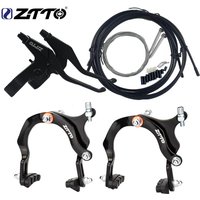 ZTTO 1 Set Bicycle Brakes Long Arm Pliers Brake Calipers C Brake Side Pull Caliper With Brake Pads For Cruiser City Bike