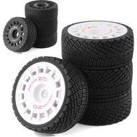 4pcs 100mm 1/7 1/8 RC Rally Off-Road Buggy Tires Wheel 17mm Hex for ARRMA Traxxas Redcat Team Losi Kyosho HPI WR8 HSP RC Car