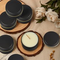 4 Unzen Kerzen dosen 24 Stück leere Metall dose mit Deckel für DIY Kerzen Herstellung liefert Vorrats behälter für Halloween Candy Box