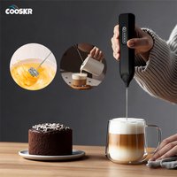 Electric Milk Frother Handheld Egg Beater USB Rechargeable Mini Cordless Coffee Whisk Milk Foam Maker Automatic Eggs Blender
