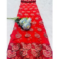 Swiss Voile Lace Fabric with 3D Flower Applique And Stones Super Quality African Wedding Dress Lace 2026 Material