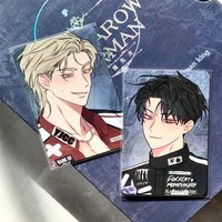 2pcs/set Low Tide in Twilight Anime Card Kim EuiHyun 3inch Small Card Childrens Stationery Student Message Collection Gift