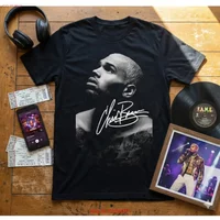 Chris Brown Signature T Shirt All Size S to 2345XL vintage Washed Top For Everyday Wear Casual designer clothes Stylish
