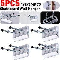 1-5PCS Skateboard Wall Hanger Wall Mount Skateboard Storage Holder Acrylic Skateboard Wall Storage Rack for Skateboard Lovers