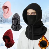 AliExpress NONE Winter Balaclava Hooded Scarf - Warm Neck Gaiter with Hood for Outdoor Activities, Cycling, Skiing - Black, Pink, Red,Grey