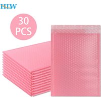 30pcs Bubble Mailers Pink Poly Bubble Mailer Self Seal Padded Envelopes Gift Bags Black/Green Packaging Envelope Bags For Book