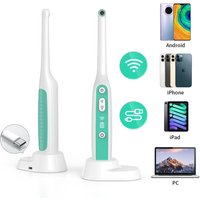 Endoscope Camera with 8 Adjustable LED Lights Visual Mouth Camera WiFi Intraoral Camera Dental 2MP Image System Inspection Tool