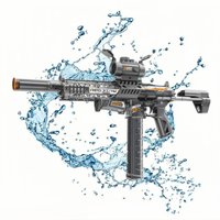 MK9 Pulse Children Electric Water Gun Automatic Water Absorption Induction Flash Light Spray Guns Summer Outdoor Toys for Kids