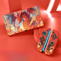 Anime Charizard Gengar TPU Case for Switch 2 Cartoon Jigglypuff Pikachu Anti-Slip Cover for NS2 Game Console Full Protection