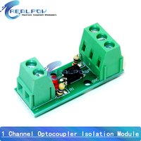 1 Channel Way Optocoupler Isolation Module PC817 EL817 3V-5V 12V 24V Photoelectric Isolator Rail Holder PLC Drive Motor Board