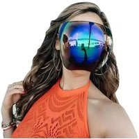 One Piece Protective Face Mask Full Face UV Resistant Oversized Punk Goggle Sunglasses Riding Windproof Dustproof Goggles Gifts