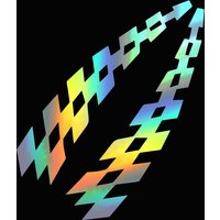 Car Racing Wheel Flags Reflector Stickers Vehicle Car Decals Plaid Safety Vinyl Stickers Prevention For Audi Bmw Jeep car decals