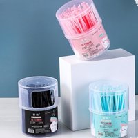 100Pcs Dual-Head 2-In-1 Cotton Swabs Ear Cleaning Make Up Remover Pads Soft Bristle Ear Scoops for Safe Ear Care Wholesale Gifts