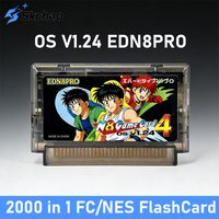 New N8PRO OS V1.24 Version 2000 in 1 FC Game Card 8 Bit FlashCard with 4G TF Card Support 177 Mapper for Original Family Console