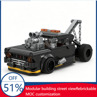 360 PCS Customize 1977 F-350 Custom Tow Truck Pac D Model MOC Creative Vehicle Building Blocks Assembly Education Toy Xmas Gift
