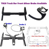 AliExpress BIKEDOC HB27 Aero Bunchba Sprint Track Handlebar 320MM Carbon Bunch Bar Glossy Matte Drop Bar Front Brake Handle