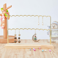 Earring Necklace Ring Bracelet Jewelry Holder Jewelry Display Organizer Holders Metal Storage Racks