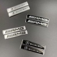 2Pcs Metal Car Sticker Badge Auto Emblem Decal For Mercedes Benz AMG GLE GLS CLS GLC CLA GLA GLK ML C197 R231 W167 W247 W246 CLK