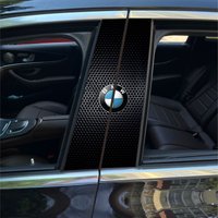 1 pair BMW-M-Emblem Car Door Center Column Sticker B-pillar Decal for BMW M Performance F30 F10 E90 F20 E46 X5 X6 X7 Accessories