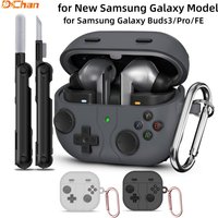 Game Soft Case for Samsung Galaxy Buds 4/Buds 4 Pro/Buds 3/Buds3 Pro/Buds3 FE Protective Cover with Hooks for Buzz4 Pro Fundas