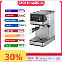 20Bar Semi-Automatic Espresso Machine with Steam Milk Frother - Compact for Home Use, Smart Temperature Control, Home Coffee Mak image 4