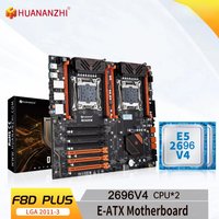 HUANANZHI X99 F8D PLUS LGA 2011-3 XEON X99 Motherboard with Intel XEON E5 2696 V4 *2 combo kit set support DDR4 RECC NON-ECC RU