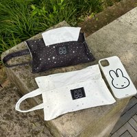 Miffy Kawaii Car Mounted Tissue Bag That Can Be Hung Home Living Room Paper Box Napkin Storage Bag Cute Gift Toy