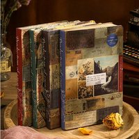 European Retro Style Page Diary Book Kraft Paper Illustration Personalized Creative Artistic Notebook Handbooks School Supplies