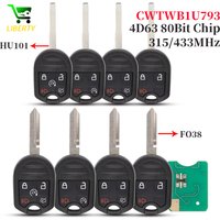 Liberty 3/4/5 Buttons ID63 Chip CWTWB1U793 315/433MHZ Switchable Smart Remote Key For Ford Flex Explorer Escape Fiesta Transit