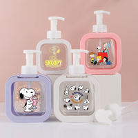 2026 Snoopys Soap Dispenser Liquid Hand Pump Anime Cartoon Refillable Shampoo Bottle Plastic Portable Hand Soap Dispenser Gift