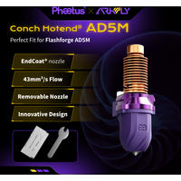 Arkfly Phaetus Conch M6 Hotend for Flashforge AD5M Pro with Detachable Endcoat 0.25/0.4/0.6/0.8mm Nozzles 3D Printer Parts